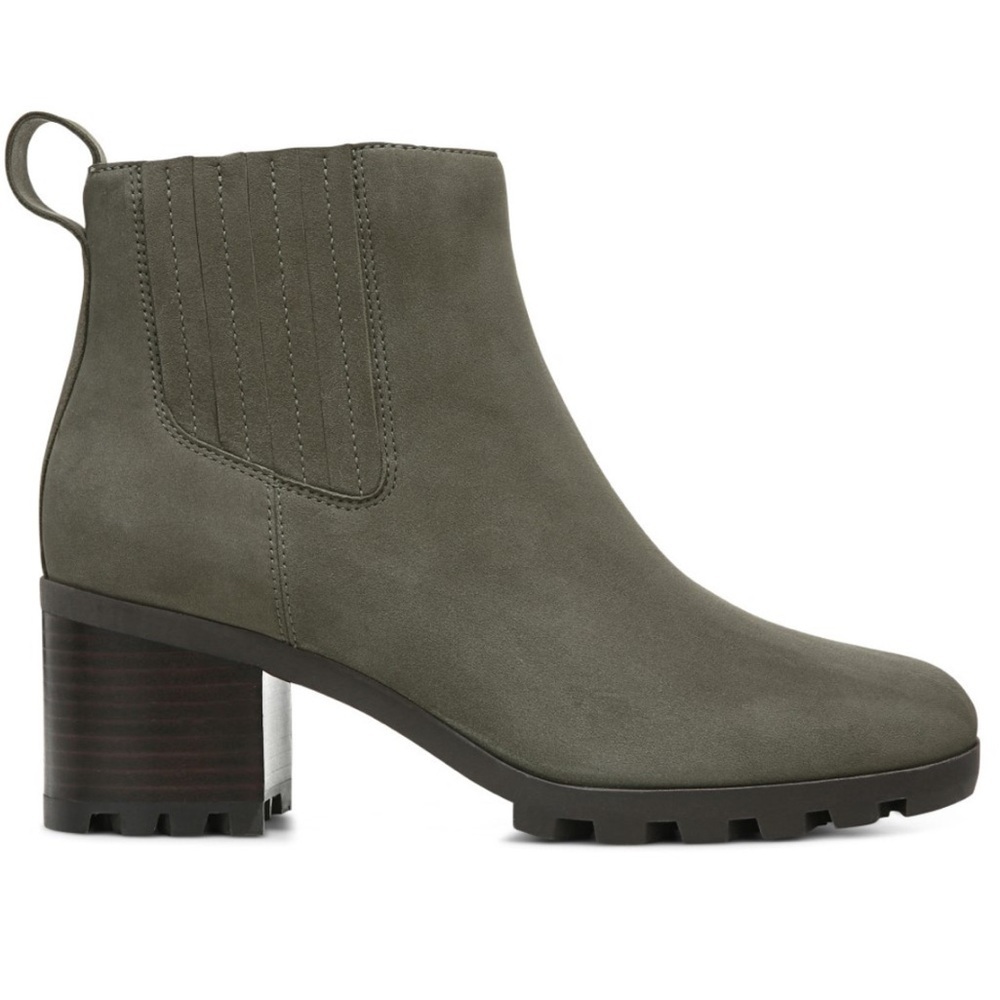Women’s Vionic Wilma Green Waterproof Ankle Rain Boot Heels Booties Size 10 Shoe - Picture 2 of 16